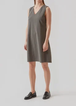 Modström AbrahamMD dress - Grey Pinstripe< Kjoler