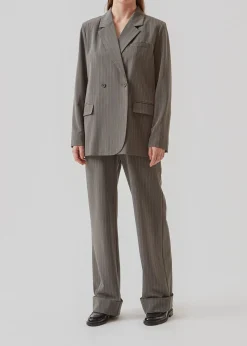 Modström AbrahamMD pants - Grey Pinstripe< Bukser