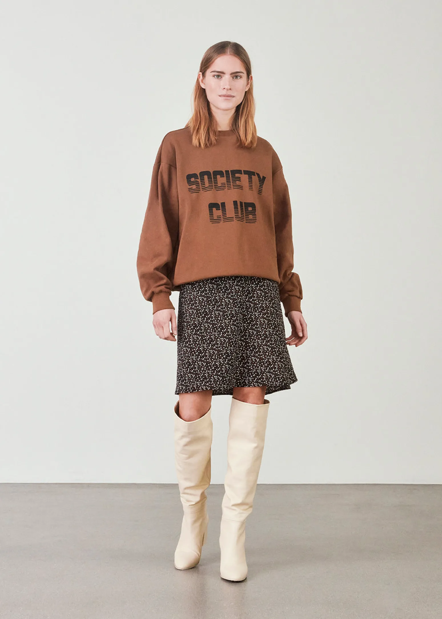 Modström AlexanderMD print skirt - Twirl Fleur< Nederdele