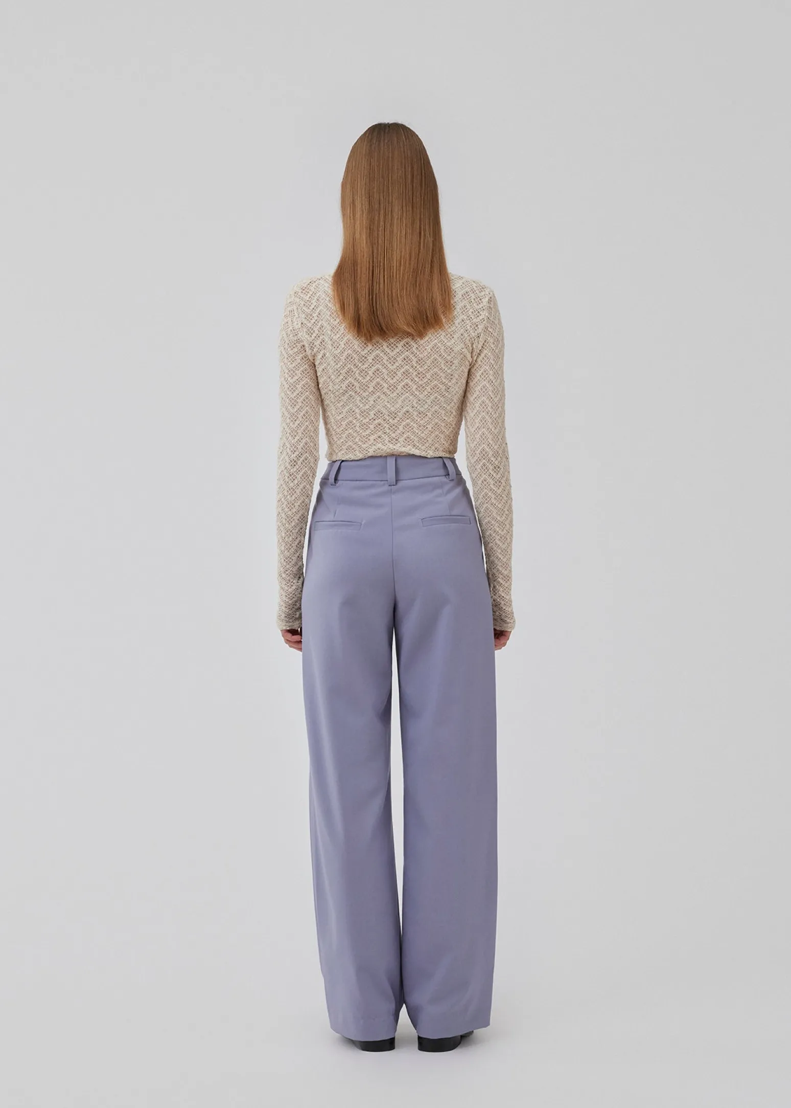 Modström AnkerMD wide pants - Silver Bullet< Bukser