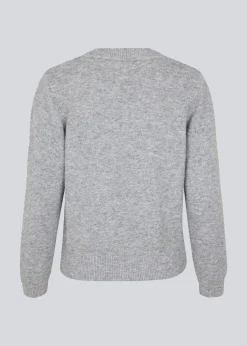 Modström AnnaMD O-neck - Grey Melange< Strik & Bluser