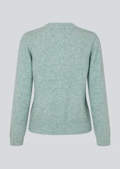 Modström AnnaMD O-neck - Light Pine Melange< Strik & Bluser