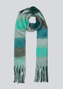 Modström ArisMD check scarf - Faded Green Check< Huer & Halstørklæder