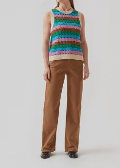 Modström AxelMD vest - Multi Stripe< Veste|Strik & Bluser