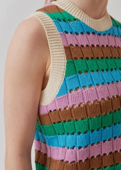 Modström AxelMD vest - Multi Stripe< Veste|Strik & Bluser