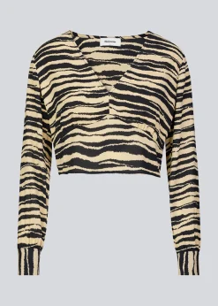 Modström BeckyMD print top - Moonstone Tiger< Toppe