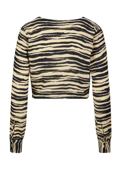 Modström BeckyMD print top - Moonstone Tiger< Toppe