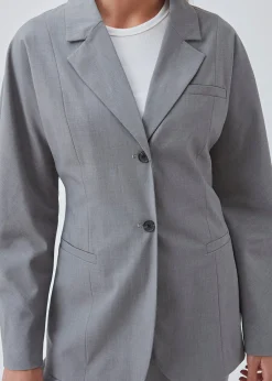 Modström BennyMD Blazer - Grey Melange< Blazere