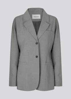 Modström BennyMD Blazer - Grey Melange< Blazere