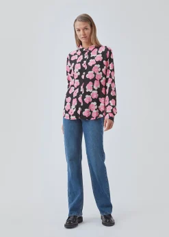 Modström BibbieMD print shirt - Cosmos Fleur< Skjorter