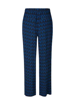 Modström BorysMD print pants - Graphic Heart Bright Ocean< Bukser