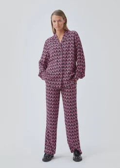 Modström BorysMD print shirt - Graphic Heart Cosmos Pink< Skjorter