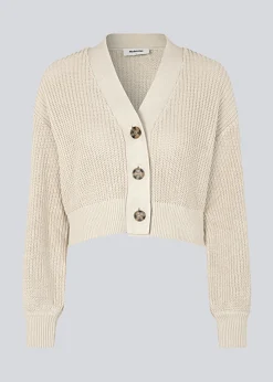 Modström CalloMD cardigan - Summer Sand< Strik & Bluser