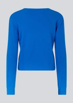 Modström CammyMD v-neck - Azure Blue< Strik & Bluser