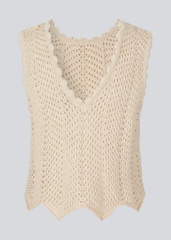 Modström CaryMD top - Summer Sand< Strik & Bluser