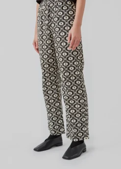 Modström CoraMD print pants - Seventies Fleur< Bukser