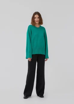Modström CorbinMD o-neck - Deep Mint< Strik & Bluser