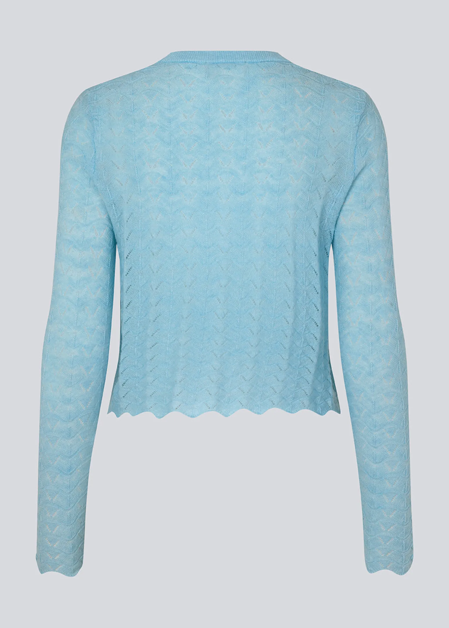 Modström CordellMD short o-neck - Cool Blue< Strik & Bluser