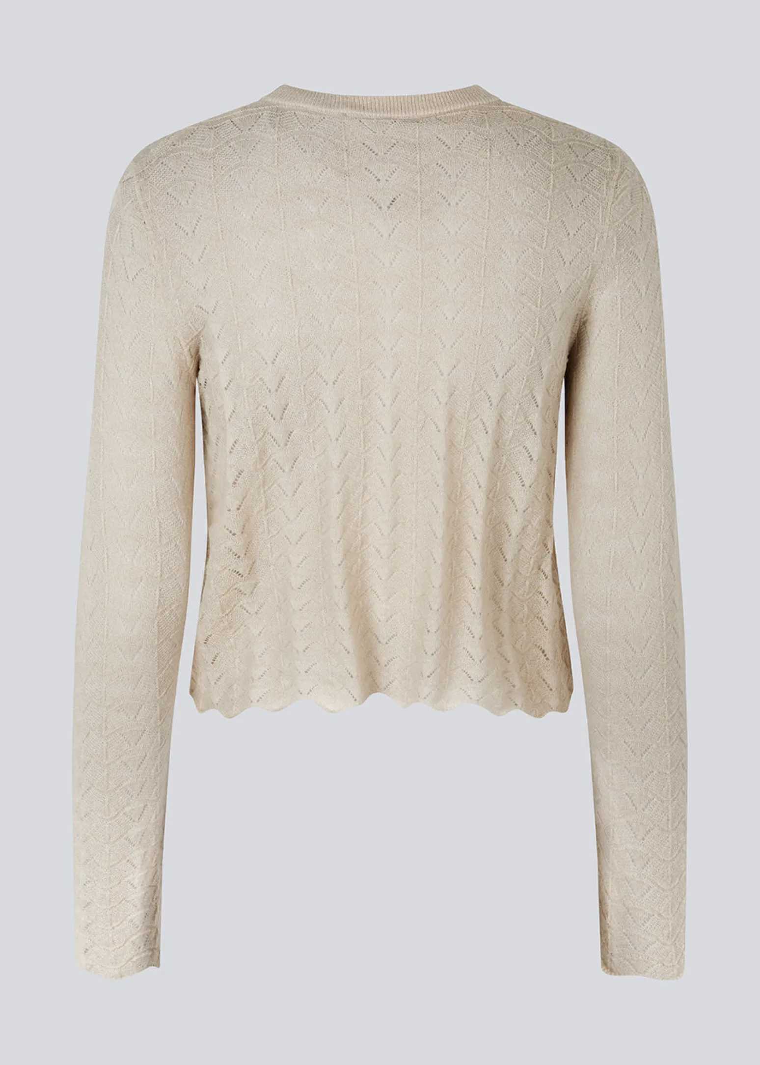 Modström CordellMD short o-neck - Summer Sand< Strik & Bluser