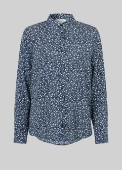 Modström CorinnaMD print shirt - Navy Vintage Floral< Skjorter