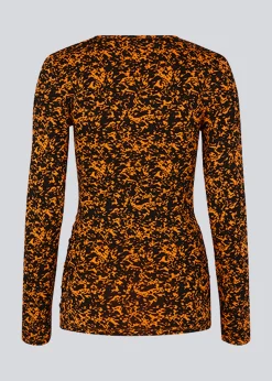 Modström CurtisMD print top - Vibrant Orange Splash< Toppe