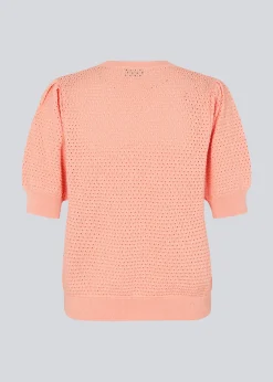 Modström DariaMD o-neck - Peach Nectar< Strik & Bluser