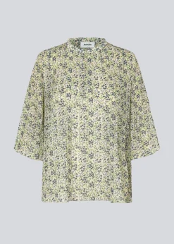Modström DenaliMD print top - Bobble Bloom Jade< Toppe