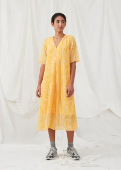 Modström DonteMD long print dress - Peachy Swirl< Kjoler