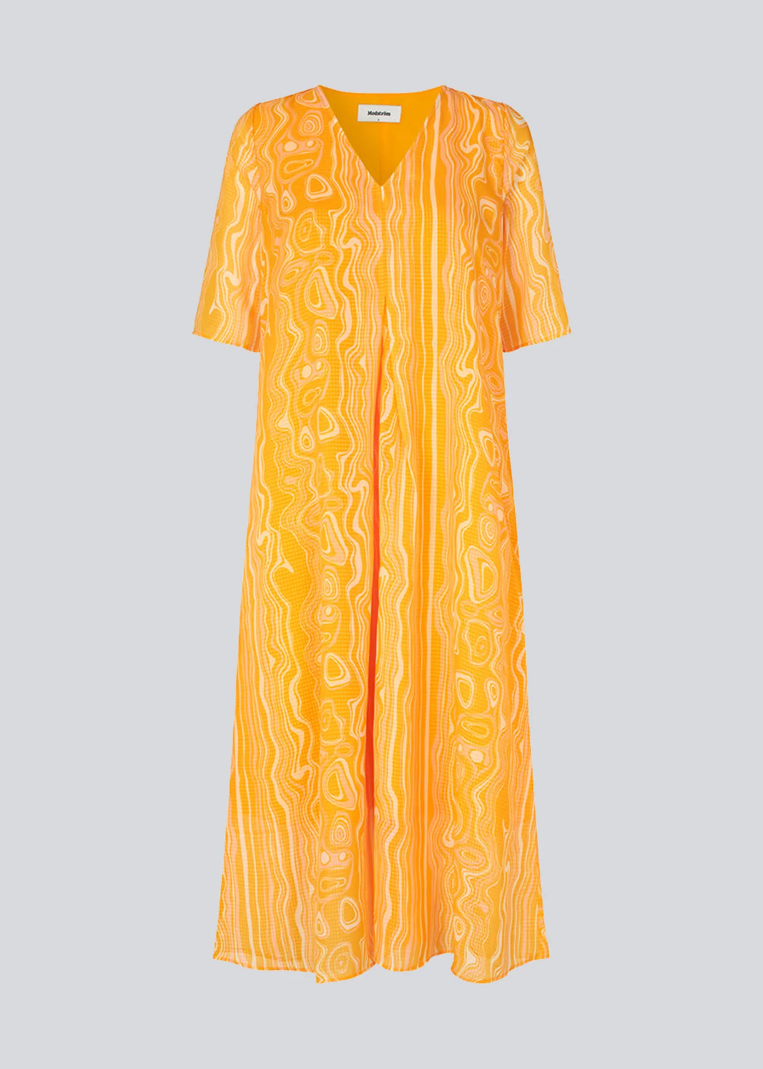 Modström DonteMD long print dress - Peachy Swirl< Kjoler