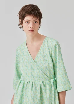 Modström DorianMD wrap dress - Calm Jade< Kjoler