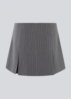 Modström EmiliaMD bow skirt - Grey Pinstripe< Nederdele