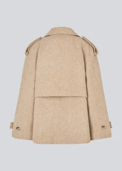 Modström EsmundMD twill jacket - Beige Twill Melange< Frakker & Jakker