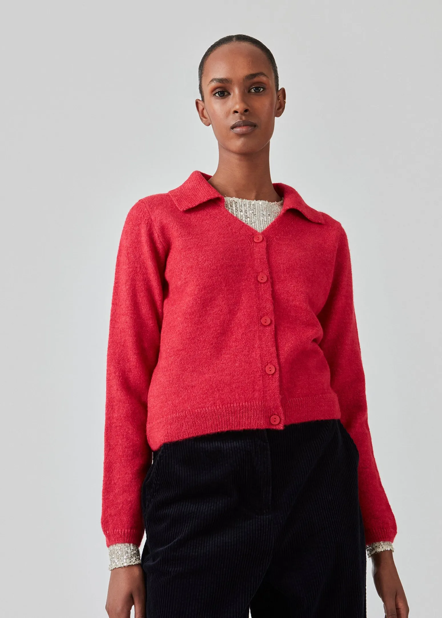 Modström FaroMD cardigan - Virtual Pink< Strik & Bluser