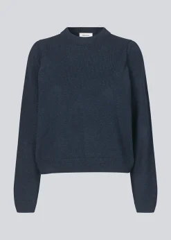 Modström FaroMD o-neck - Navy Sky< Strik & Bluser