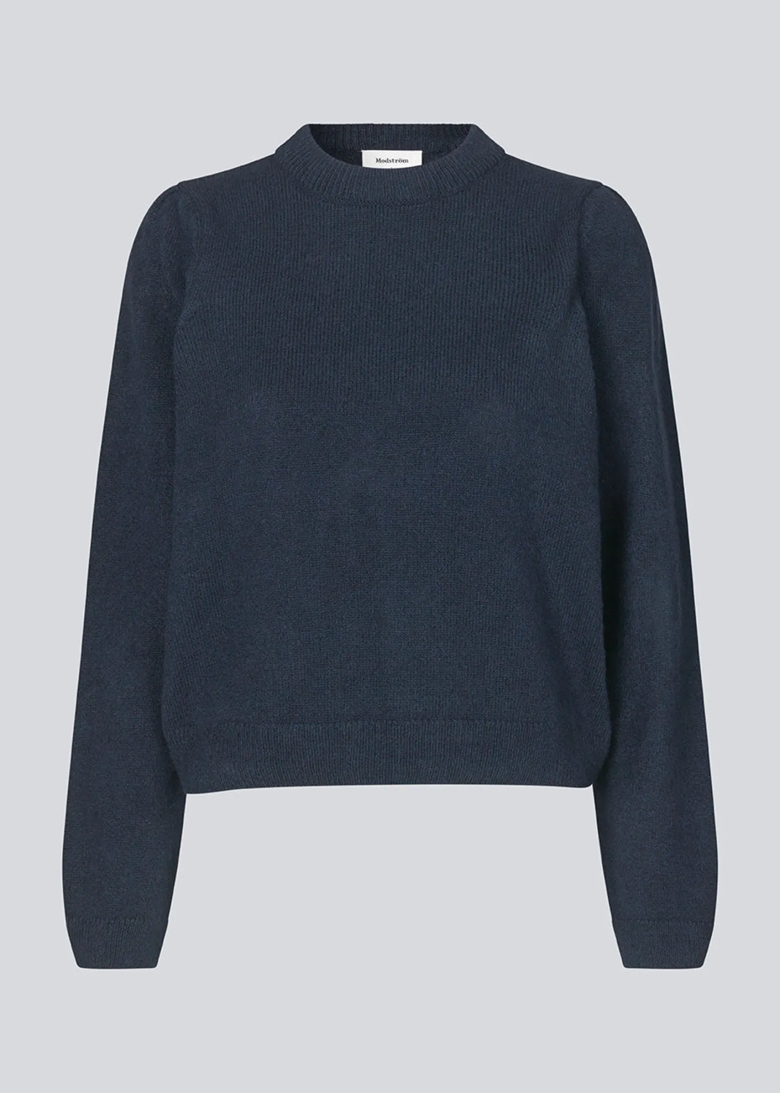 Modström FaroMD o-neck - Navy Sky< Strik & Bluser