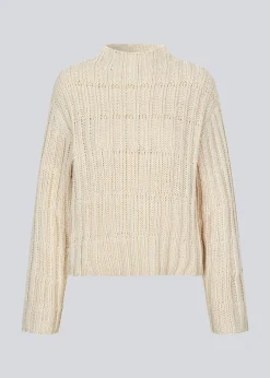 Modström FelipeMD short t-neck - Summer Sand< Strik & Bluser