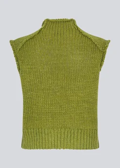 Modström FelipeMD vest - Green Seed< Veste|Strik & Bluser