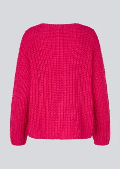Modström FelipeMD v-neck - Virtual Pink< Strik & Bluser