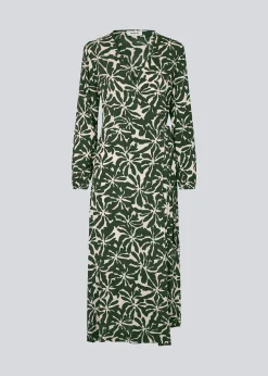 Modström FernMD print wrap dress - Ocean Fleur< Kjoler