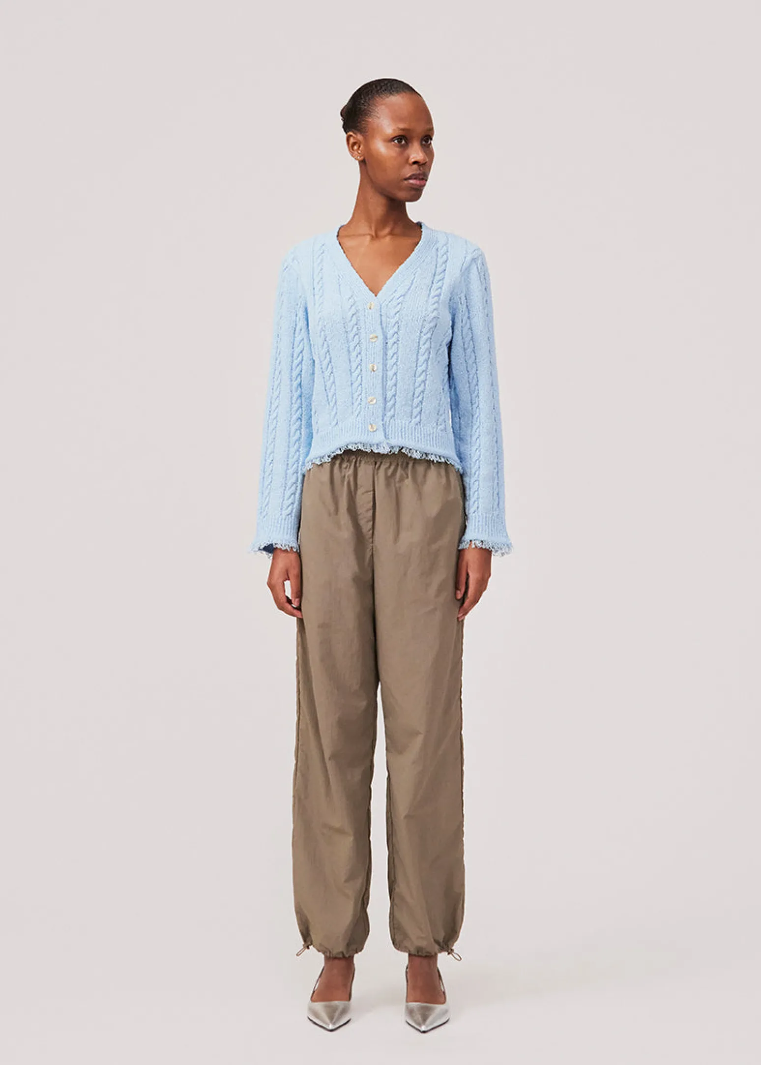 Modström FinaMD cardigan - Cool Blue< Strik & Bluser