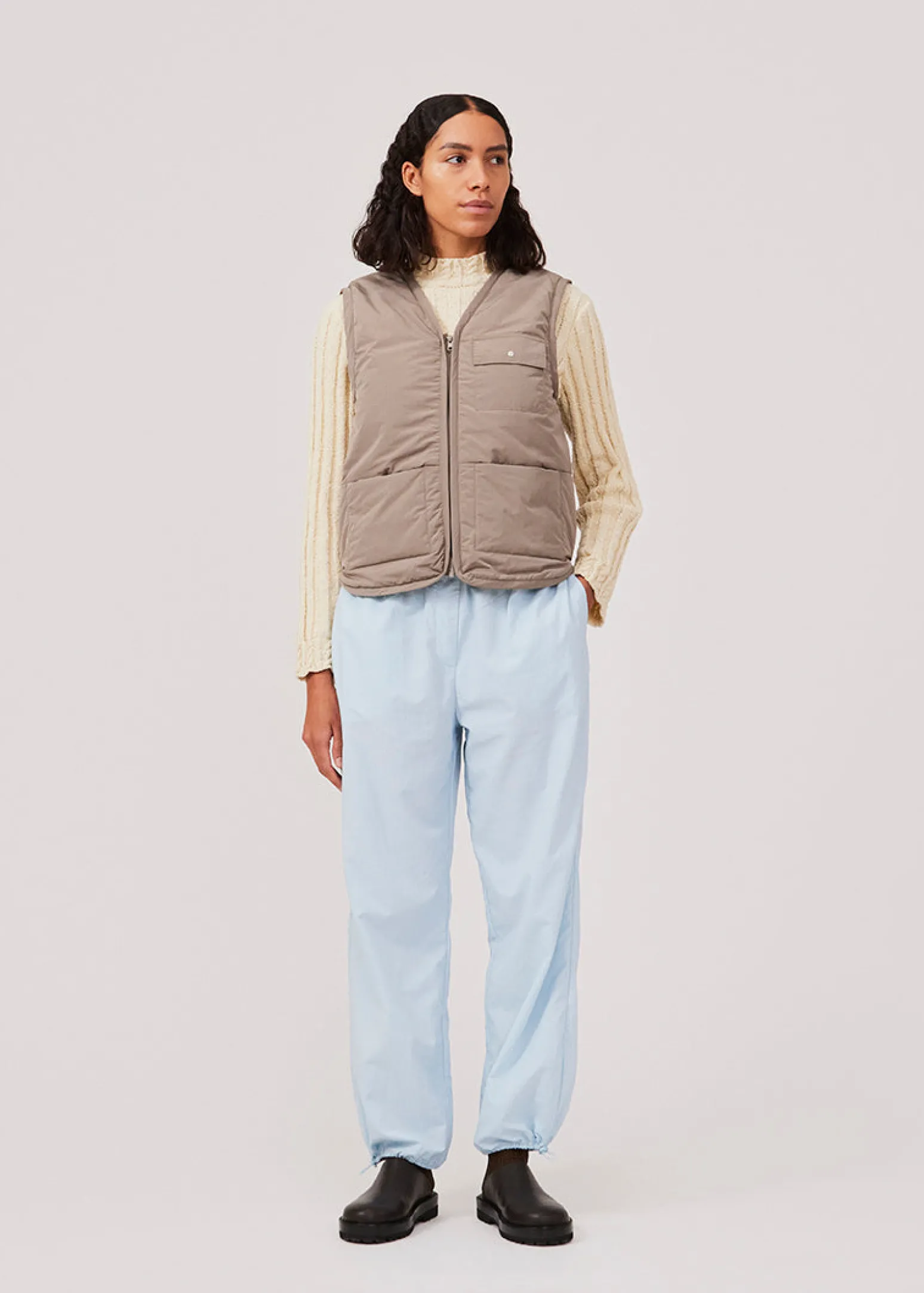 Modström FinaMD o-neck - Summer Sand< Strik & Bluser