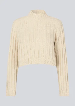 Modström FinaMD o-neck - Summer Sand< Strik & Bluser