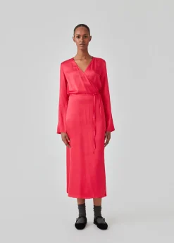 Modström FloreMD wrap dress - Virtual Pink< Kjoler