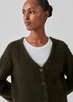 Modström FloriaMD cardigan - Deep Pine< Strik & Bluser