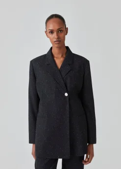 Modström FolaMD blazer - Dark Navy Melange< Blazere