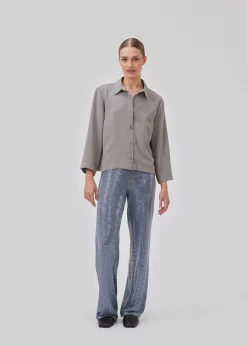 Modström FredaMD shirt - Steeple Gray< Skjorter