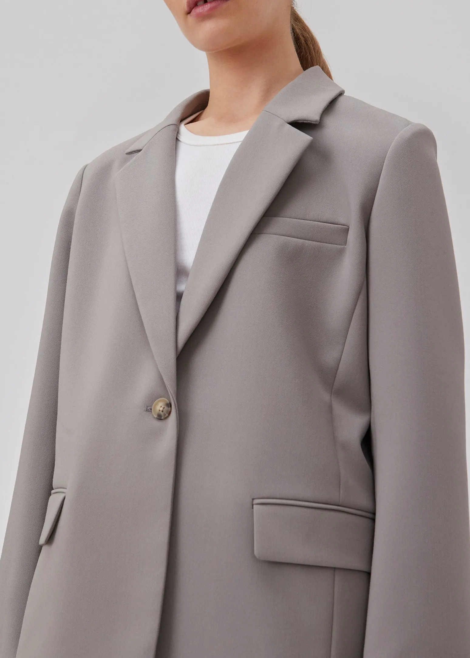 Modström Gale blazer - Steeple Gray< Jakkesæt|Blazere