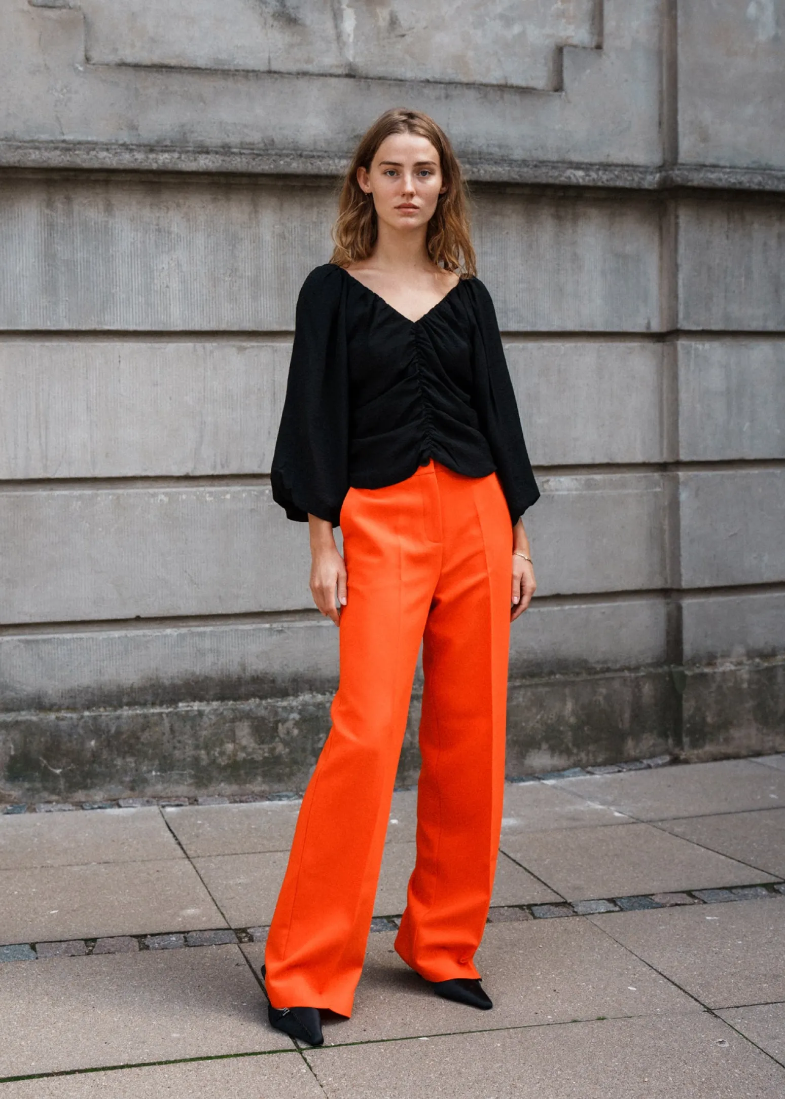 Modström Gale pants - Bright Cherry< Jakkesæt|Bukser