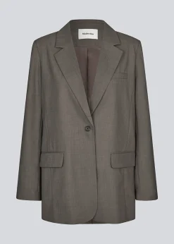 Modström GaleMD 2 blazer - Warm Gray< Jakkesæt|Blazere