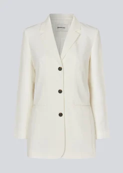 Modström GaleMD slim blazer - Soft White< Jakkesæt|Blazere